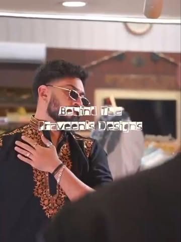 Client in a black embroidered kurta at the studio